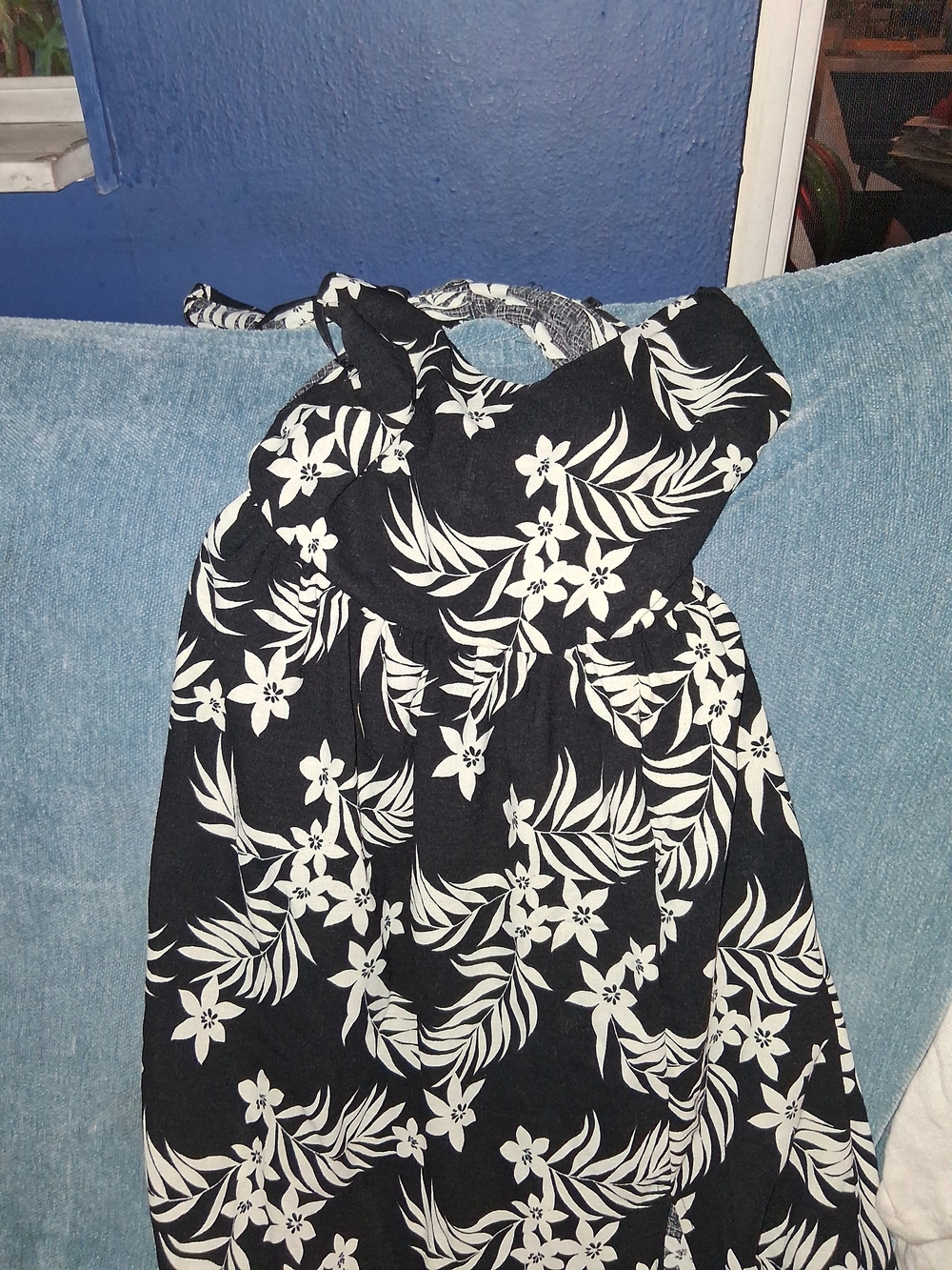 Black and White Floral Sundress